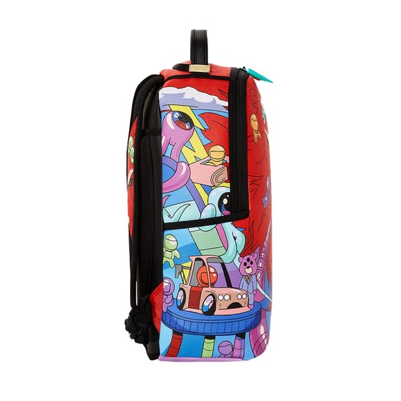 Sprayground Unisex Psycho World Of Fun DLXSV Backpack 910B5491NSZ Red - Picture 4 of 9